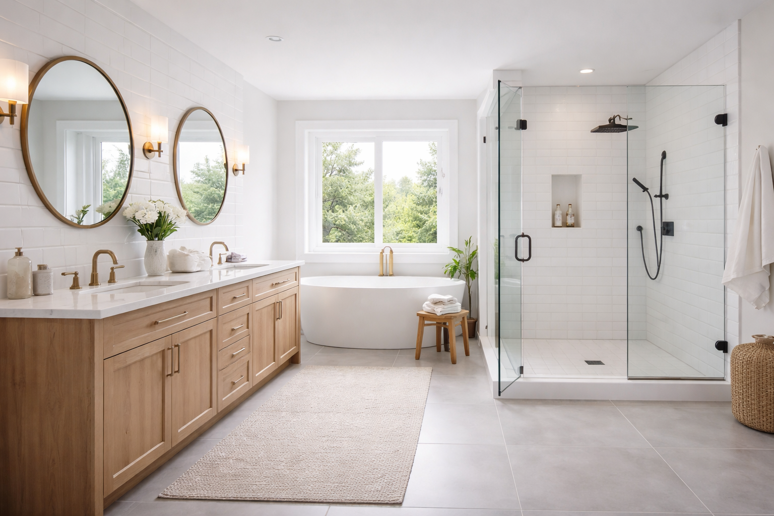 bathroom layout measurements